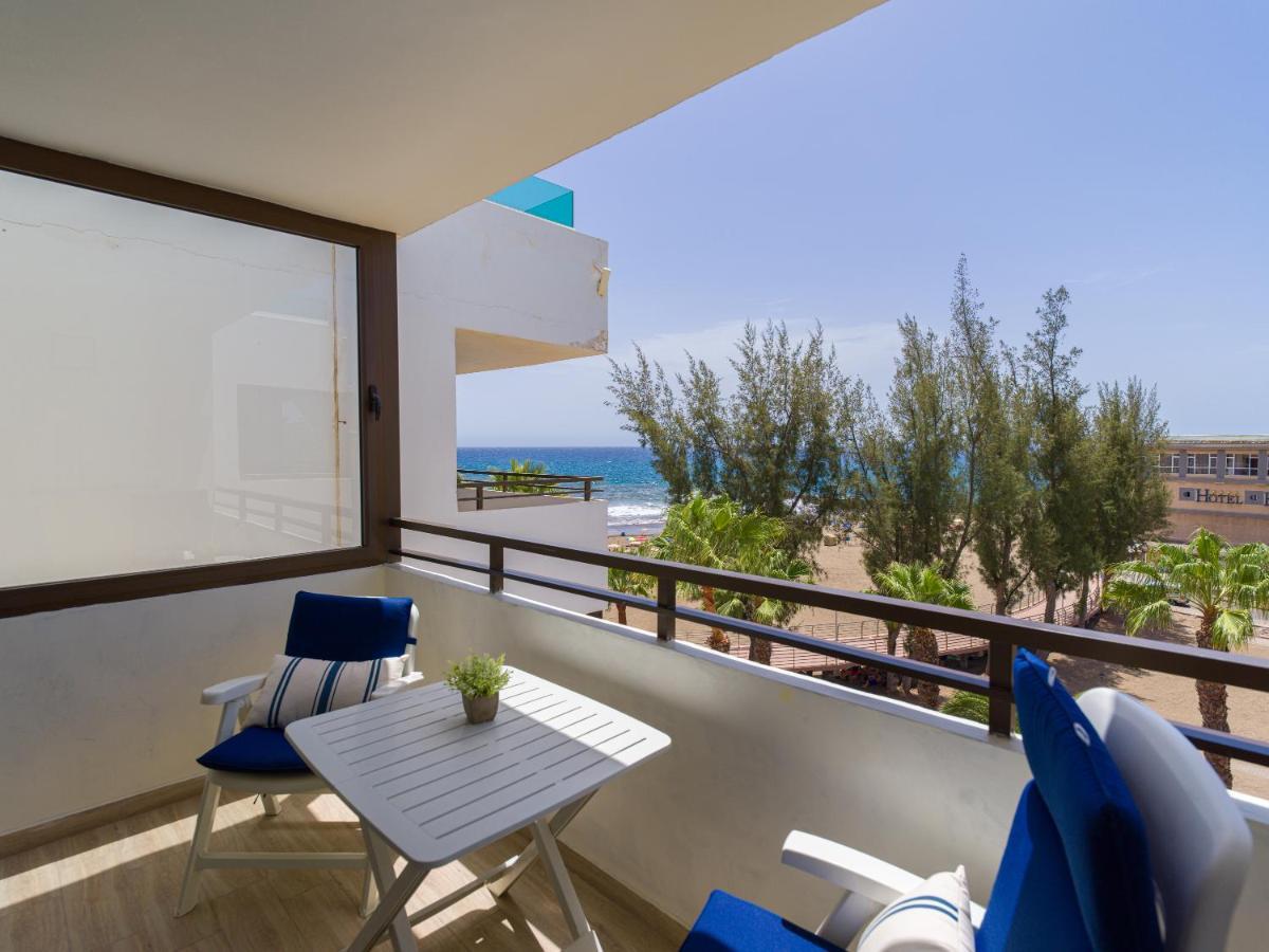 Precioso Apartamento En 1ª Linea De Mar San Agustín Dış mekan fotoğraf